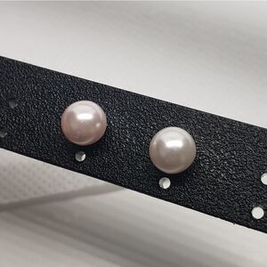 OMBRE Pink Pearl Stud Earrings